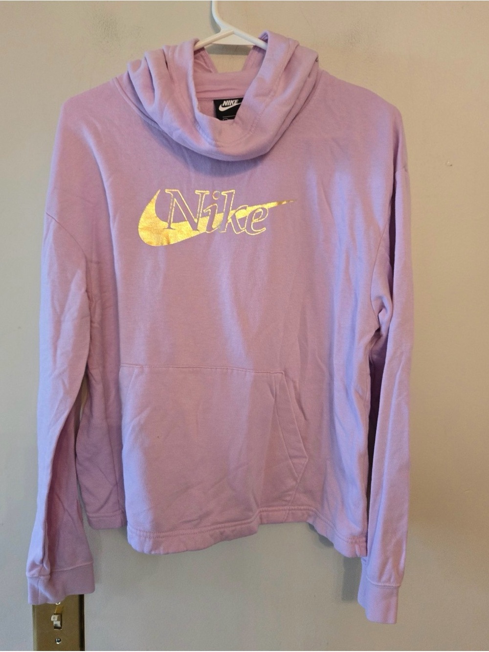 Nike purple swoosh hoodie size womens small